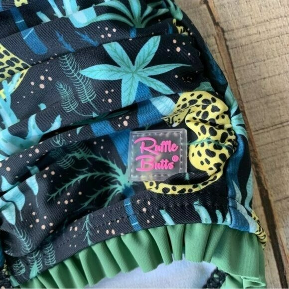 Ruffle butts girls safari high rise swimsuit bikini bottom -16 - Picture 3 of 8